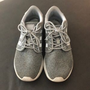 Grey adidas cloud foam sneakers